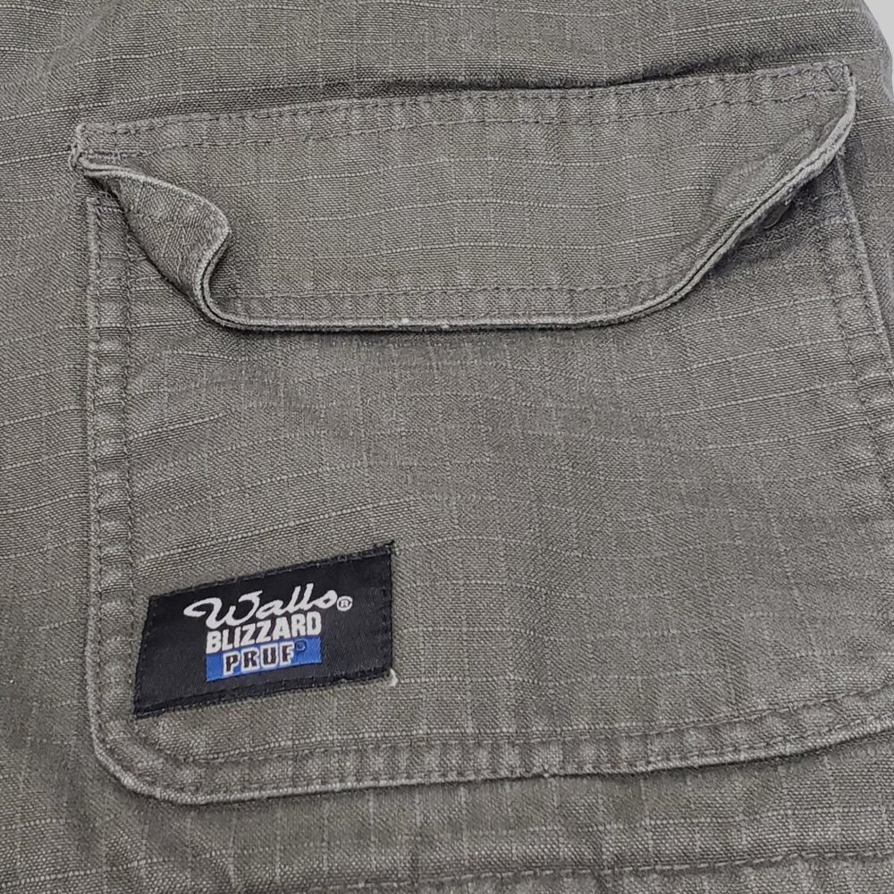 Walls Blizzard Pruf Army Green Canvas Sherpa Lined Coat Size Youth XL 16/18 - Picture 6 of 15